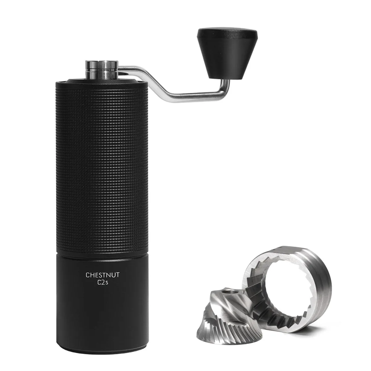  TIMEMORE Chestnut C2S Manual Coffee Grinder Black 25g 36 settings 38mm burrs — product photo