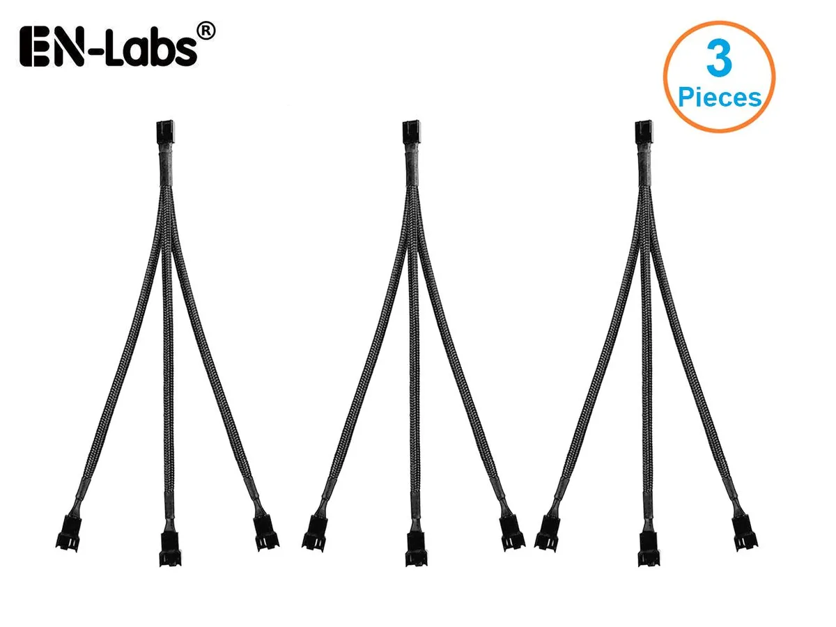 EN-Labs EN-Labs PWMSPL36 PWM Fan 4-Pin to 3×4-Pin Splitter Cable 10 — product photo