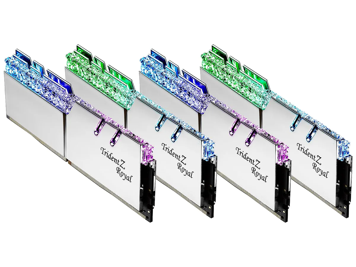 G.SKILL G.SKILL Trident Z Royal 32GB (4 x 8GB) DDR4 3200 CL14 desktop RAM F4-3200C14Q-32GTRS — product photo