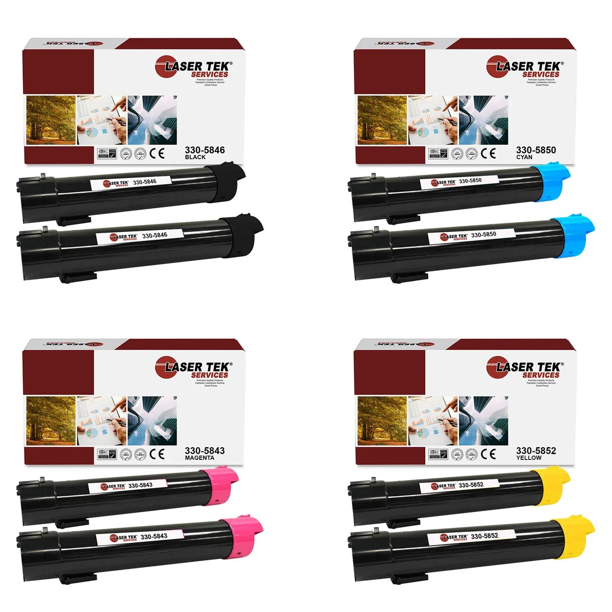 Laser Tek Services Laser Tek Services 5130 Compatible Toner Cartridge 8PK — product photo