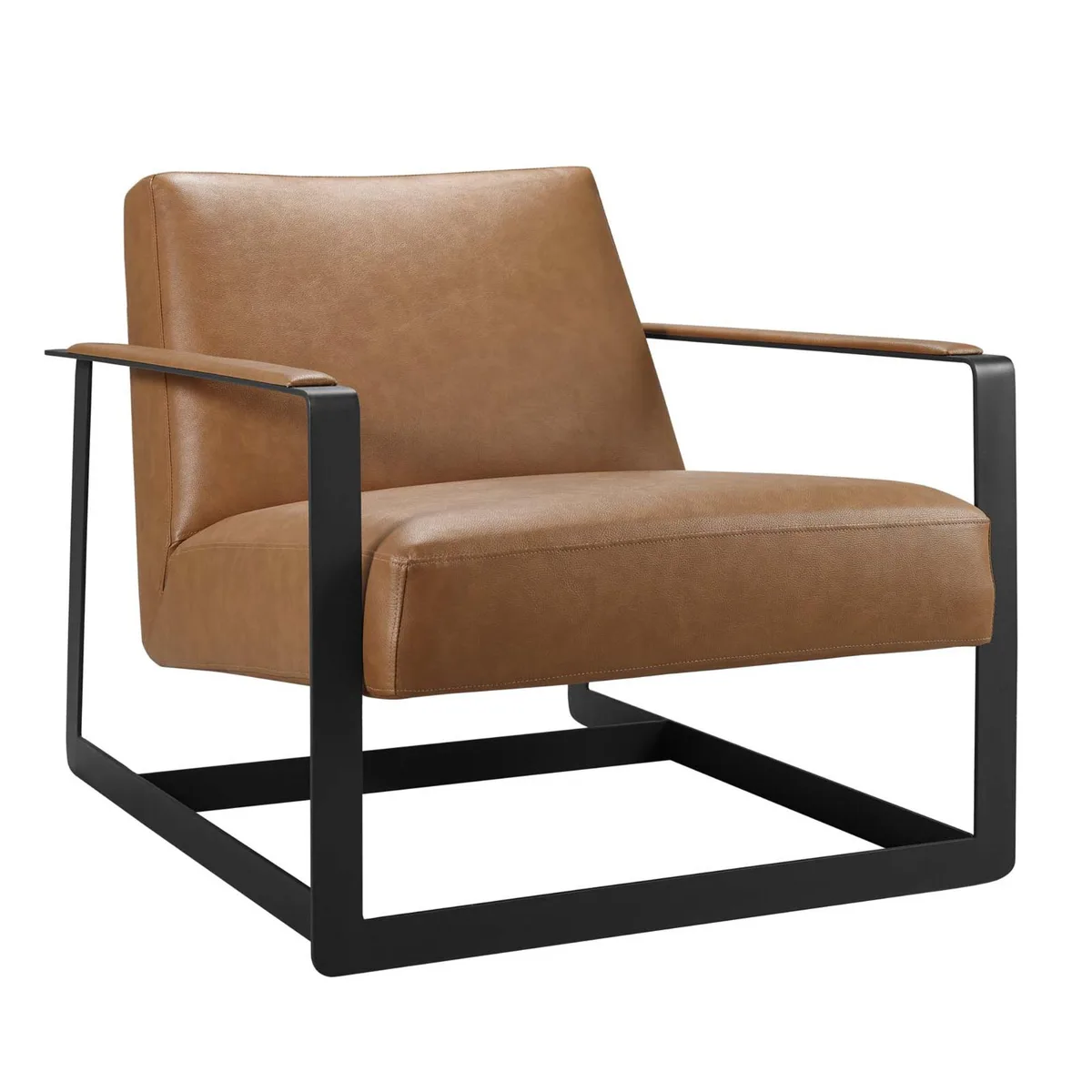 Modway Furniture Modway Furniture Seg Vegan Leather Accent Chair Tan — product photo