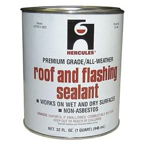 Hercules Hercules Roof Flashing Sealant Black 1 Qt — product photo