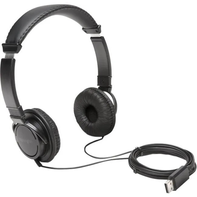 Kensington Kensington K97600WW USB headphones 40mm 94dB 1.57" driver — product photo