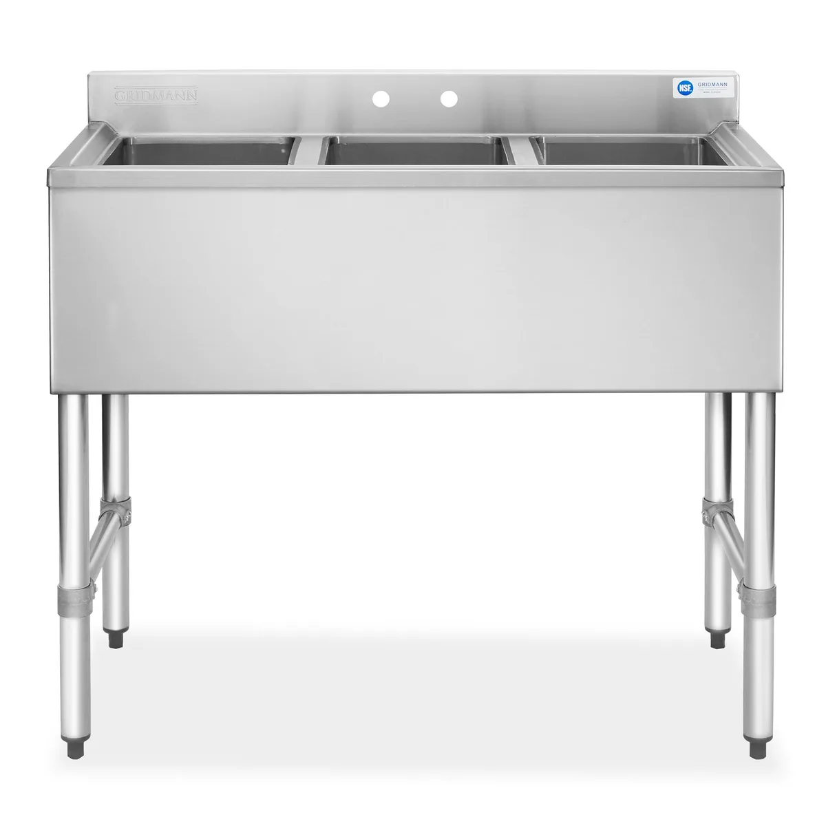 Gridmann Gridmann GR12-3BAR 3-Compartment Kitchen Sink 10x14x10 Bowls — product photo