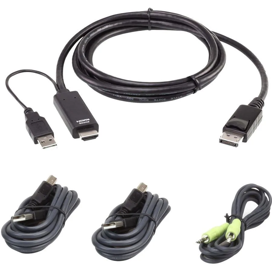 ATEN TECHNOLOGIES ATEN TECHNOLOGIES 1.8M USB Universal Secure KVM Cable Kit 2L7D02UHDPX4 — product photo
