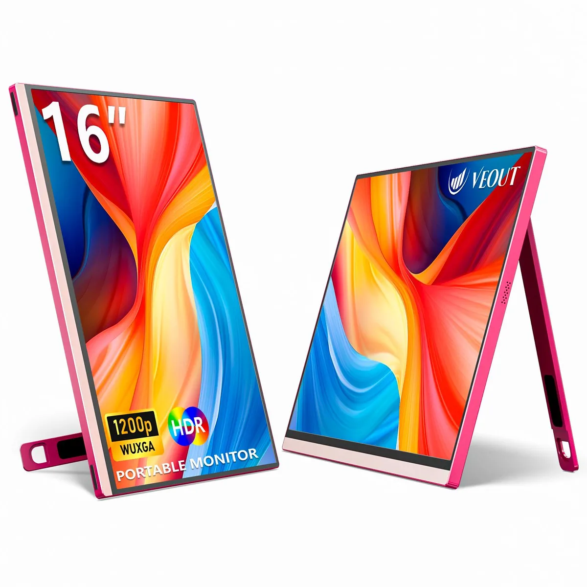 Vielgluck Vielgluck 16" 1920x1200 60Hz Portable Gaming Monitor Pink — product photo