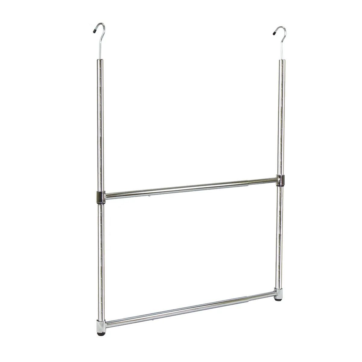Oceanstar Design Oceanstar Design 2-Tier Portable Adjustable Closet Hanger Rod, Chrome — product photo