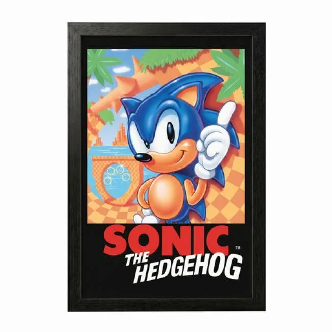 Pyramid America Pyramid America Sonic The Hedgehog 11x17 Framed Gel Coat Paper — product photo