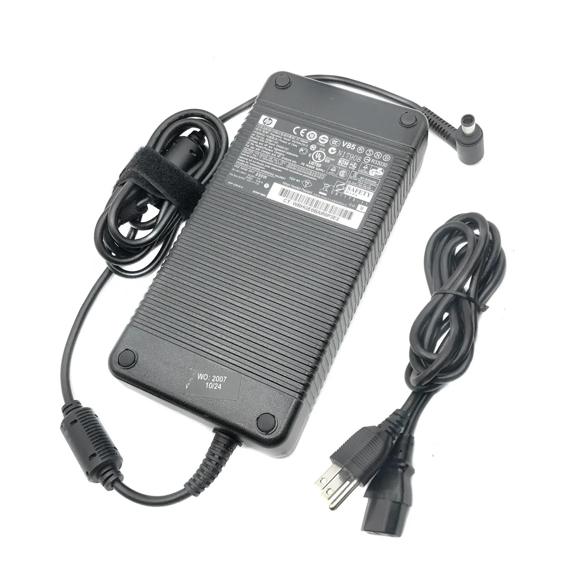HP HP HSTNN-DA12 230W power adapter 19.5V 11.8A 7.4 x 5.0 mm — product photo