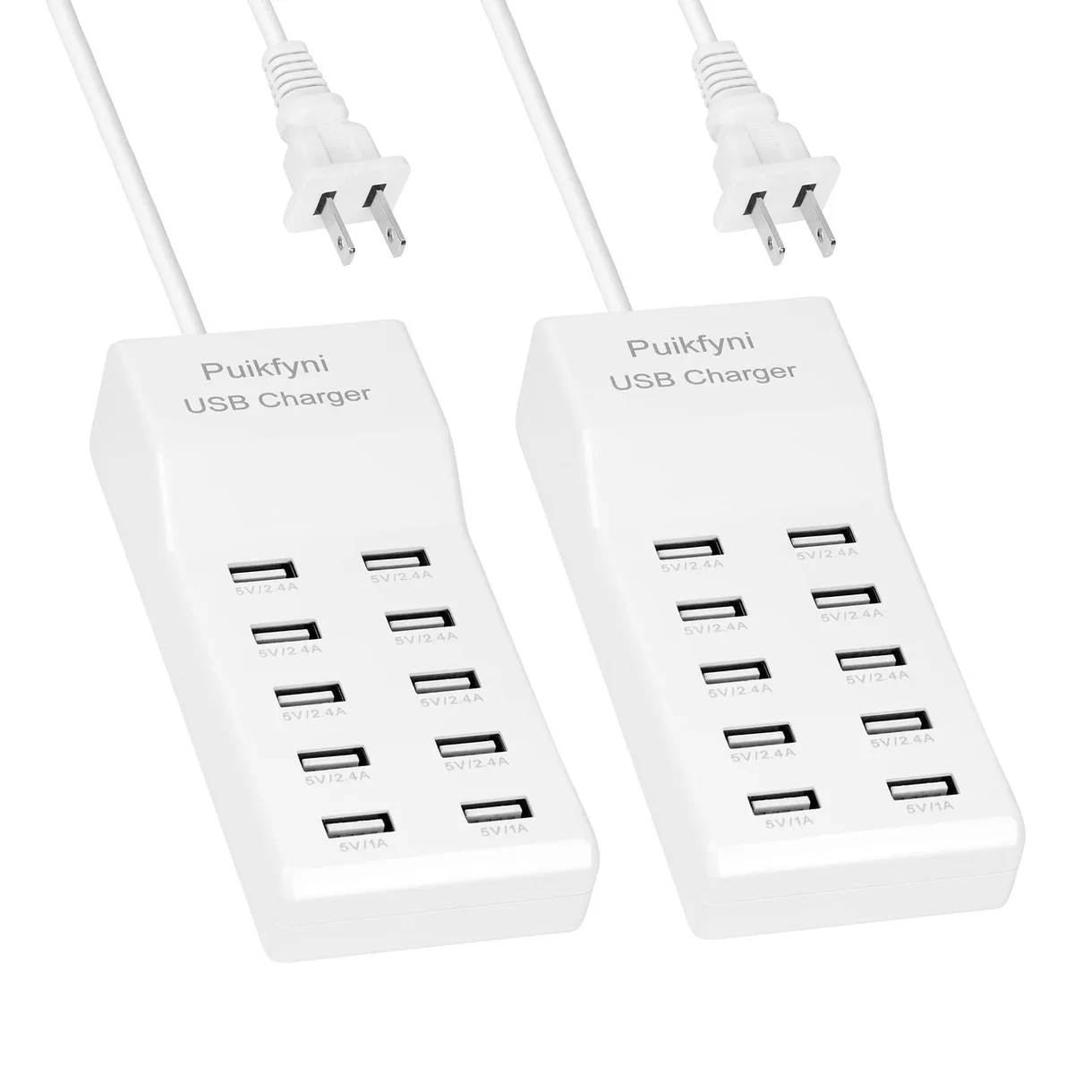  Apple ZC001 2 Pack 10 Port USB Charger Station Black — product photo