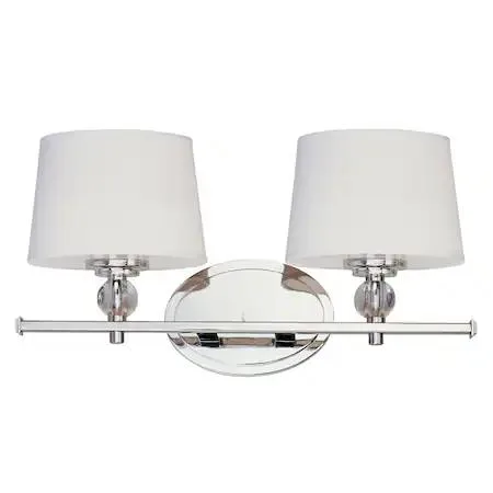 Maxim Maxim 12762WTPN Rondo 2-Light 16.75" Polished Nickel Vanity Light — product photo