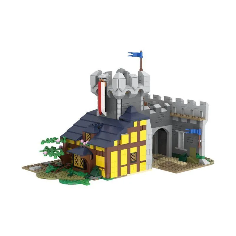 ZITIANYOUBUILD ZITIANYOUBUILD MOC-154408 Medieval Guard Inn 974 Parts Educational Building Set — product photo