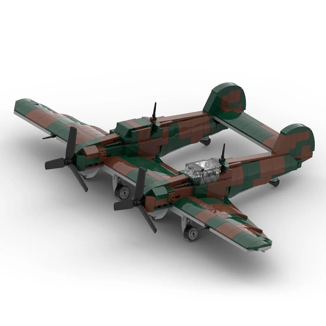 ZITIANYOUBUILD ZITIANYOUBUILD MOC-133781 BF 109 Military Building Blocks 634PCS Camo — product photo