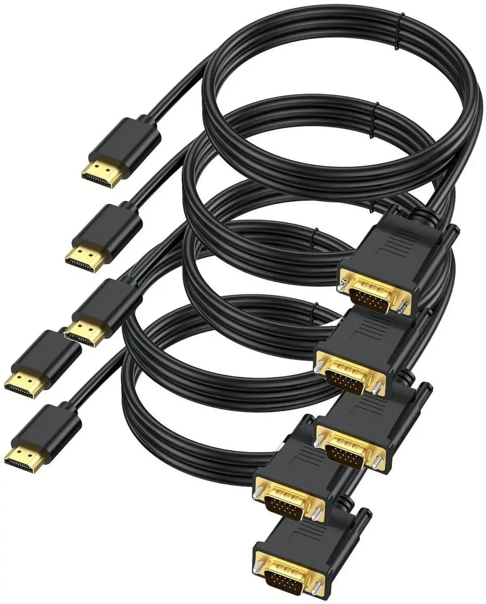 Vszerda Vszerda HDMI to VGA cable 6 ft 5 pack — product photo