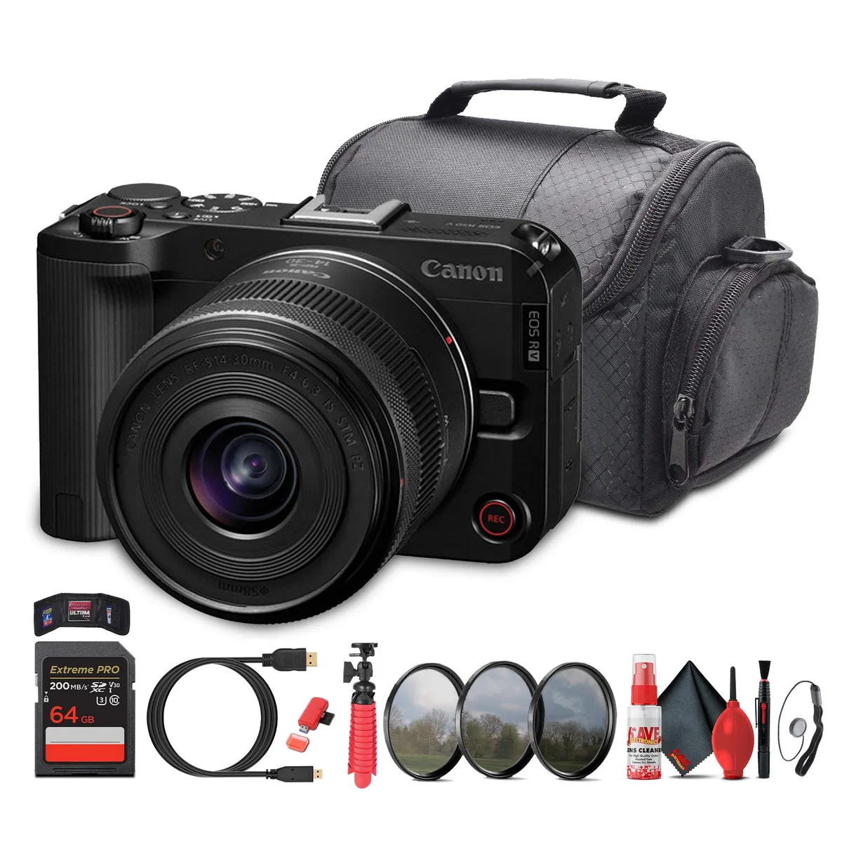 Canon Canon EOS R50 V 14-30mm Kit with 64GB Card and Accessories — product photo