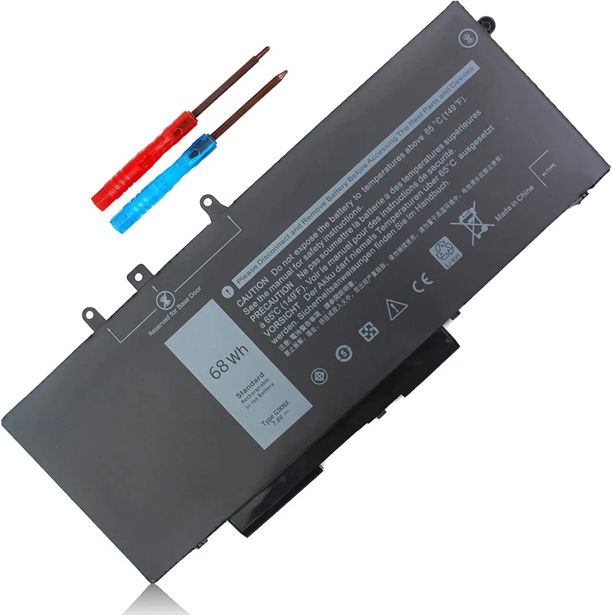 FOCUSTEC FOCUSTEC GJKNX 68Wh 7.6V 4-cell laptop battery — product photo