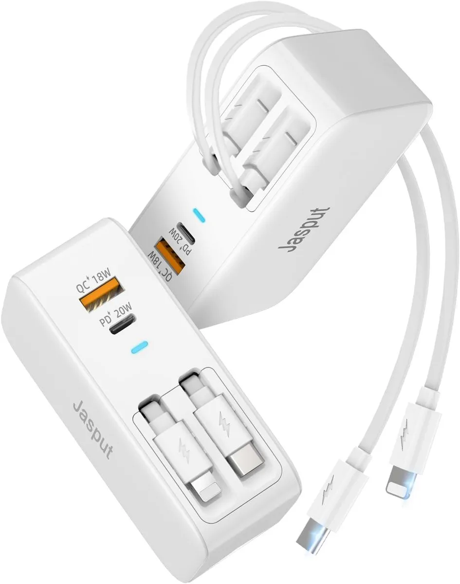 ONITOON ONITOON T11 40W Retractable Wall Charger with Dual Cables — product photo