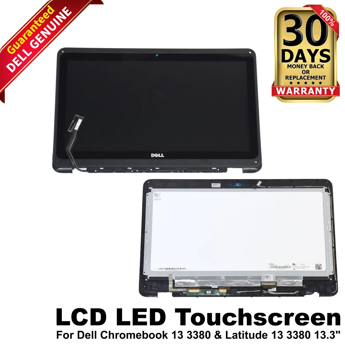 DELL DELL 13.3" LCD LED Touchscreen Assembly 8V749 laptop replacement part — product photo