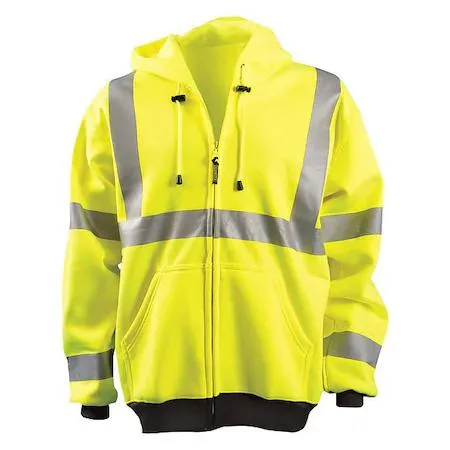 Occunomix Occunomix LUX-HZSWT-YM Hooded Sweatshirt Yellow M ANSI Class 3 personal protective equipment — product photo