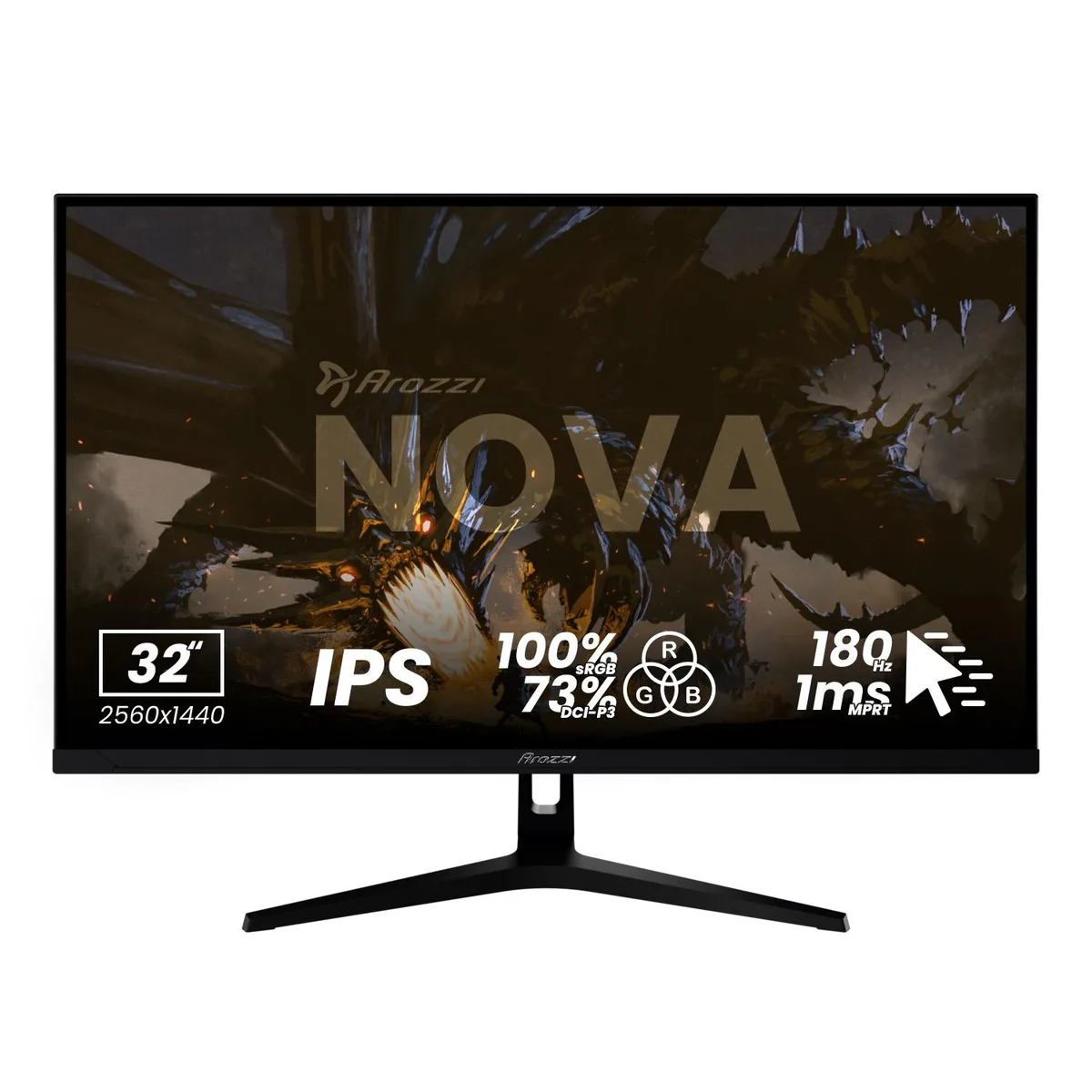 Arozzi Arozzi Nova 32" 180Hz Gaming Monitor - Black — product photo