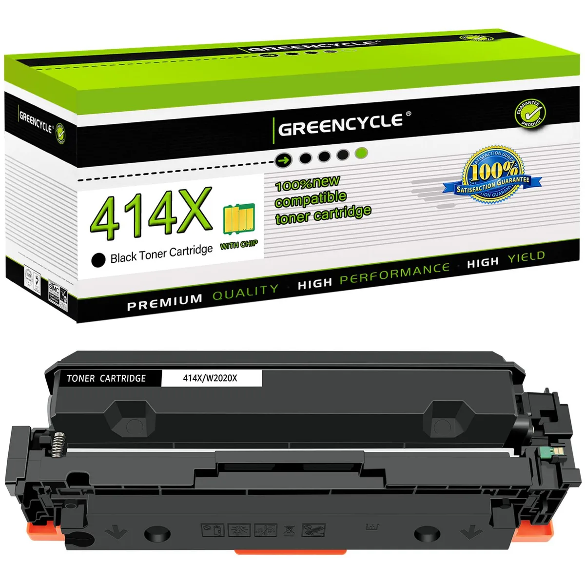 GREENCYCLE GREENCYCLE 414X W2020X Black Toner Cartridge 7500 pages — product photo