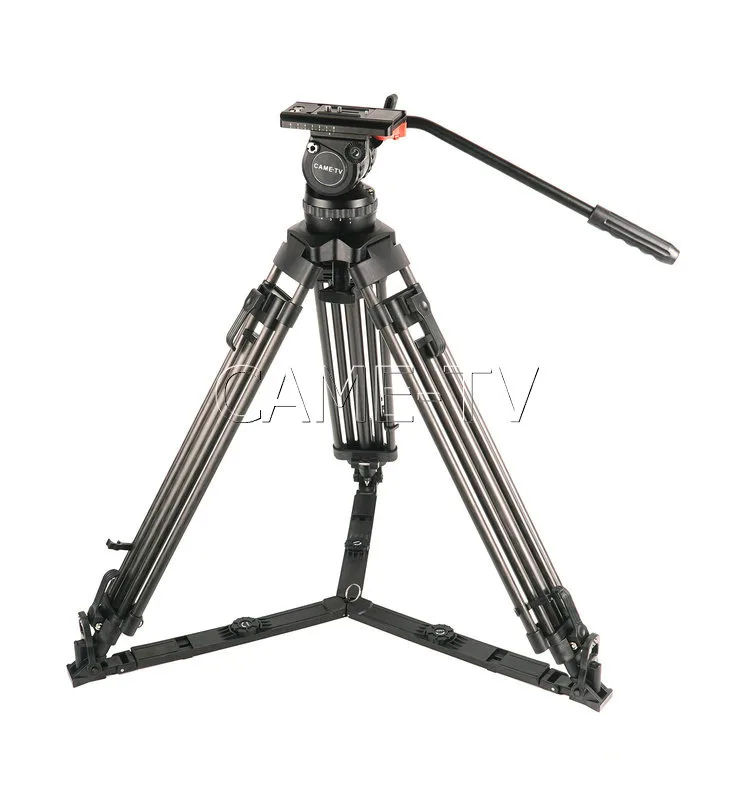 CAME TV CAME TV 15T Pro Carbon Fiber Tripod with Head for RED EPIC Cage DSLR Rigs — product photo
