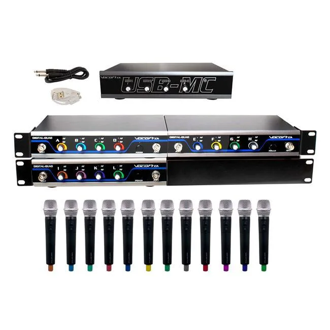 VocoPro VocoPro USBACAPELLA12 12-channel wireless microphone system — product photo