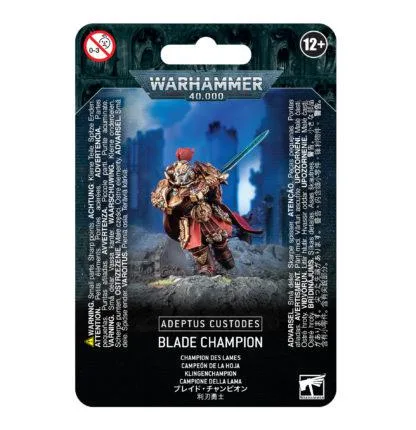 Games Workshop Games Workshop Warhammer 40K Adeptus Custodes Blade Champion hobby collectible — product photo