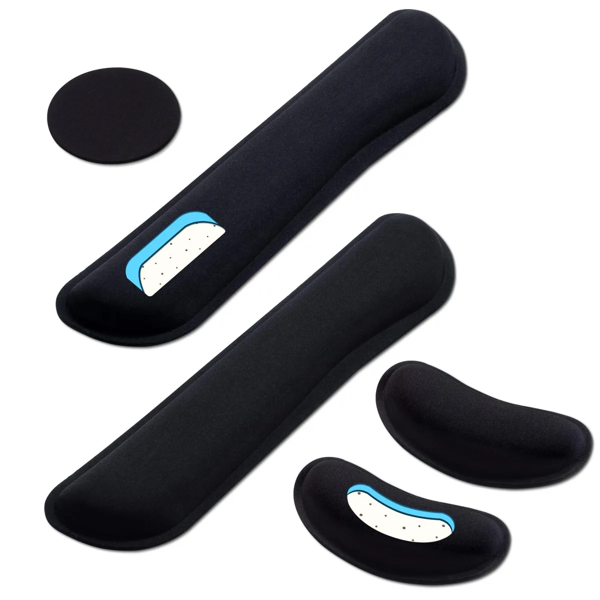  Keychron DP-6 5-in-1 Gel Memory Foam Wrist Rest Set — product photo