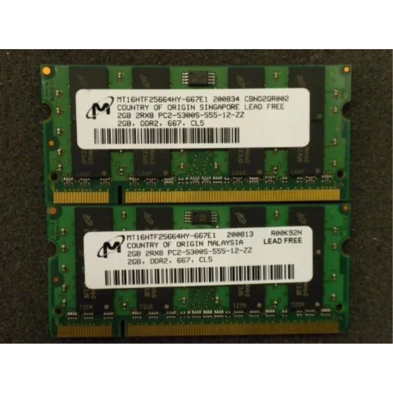 SK hynix SK hynix 4GB DDR2 SO-DIMM 2x2GB 667MHz PC2-5300 memory card — product photo