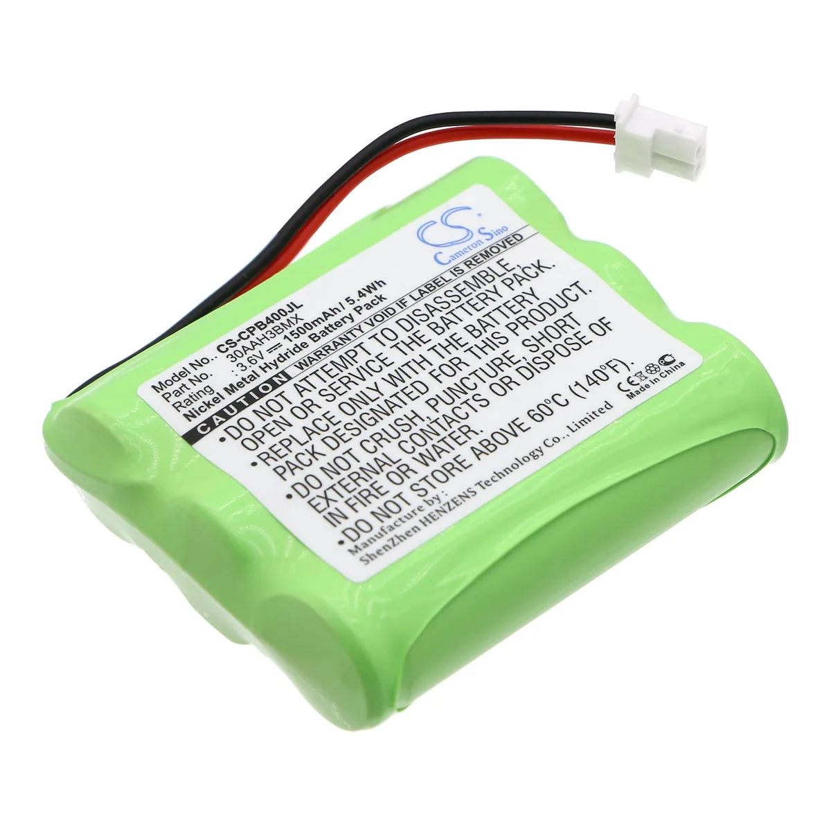 Cameron &amp; Co Cameron &amp; Co DS-CS-CPB400JL Ni-MH 3.6V 1500mAh green telephone accessory — product photo