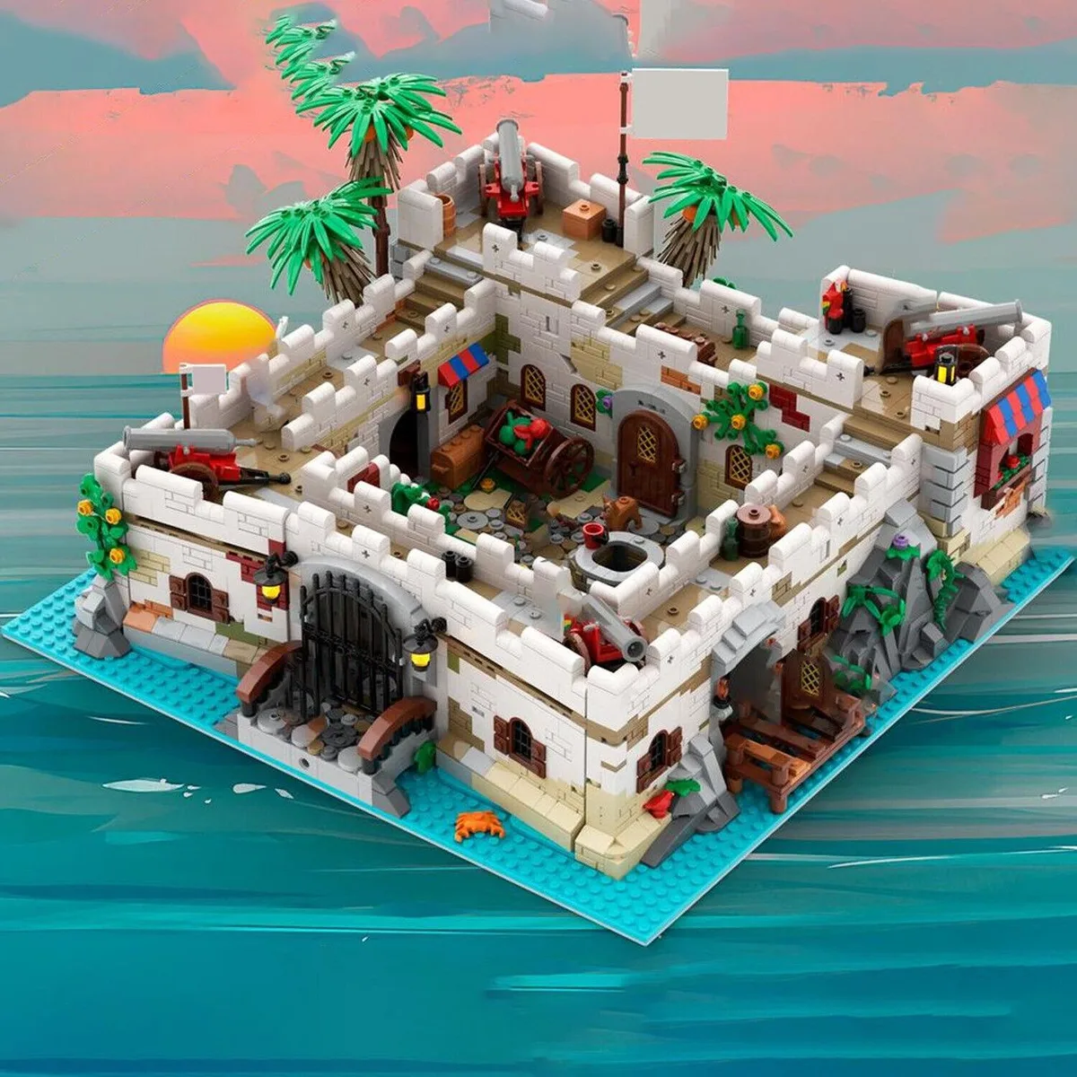 ZITIANYOUBUILD ZITIANYOUBUILD Modular Building Soldier's Fortress 3382 Pieces MOC — product photo