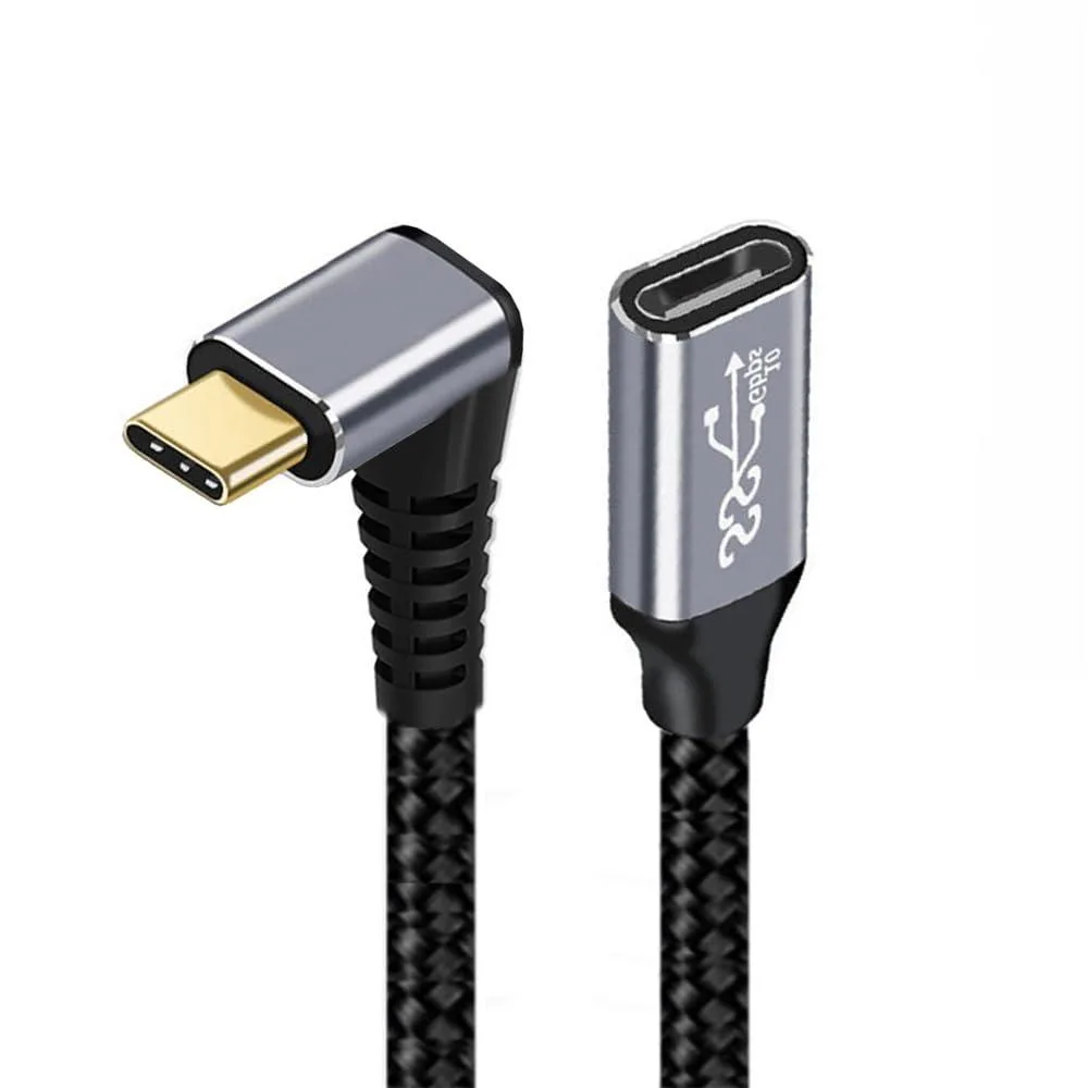 Vszerda Vszerda UC-058-UP-0.5M-XY 90° USB-C 3.1 Male-Female 10Gbps 100W 0.5m — product photo