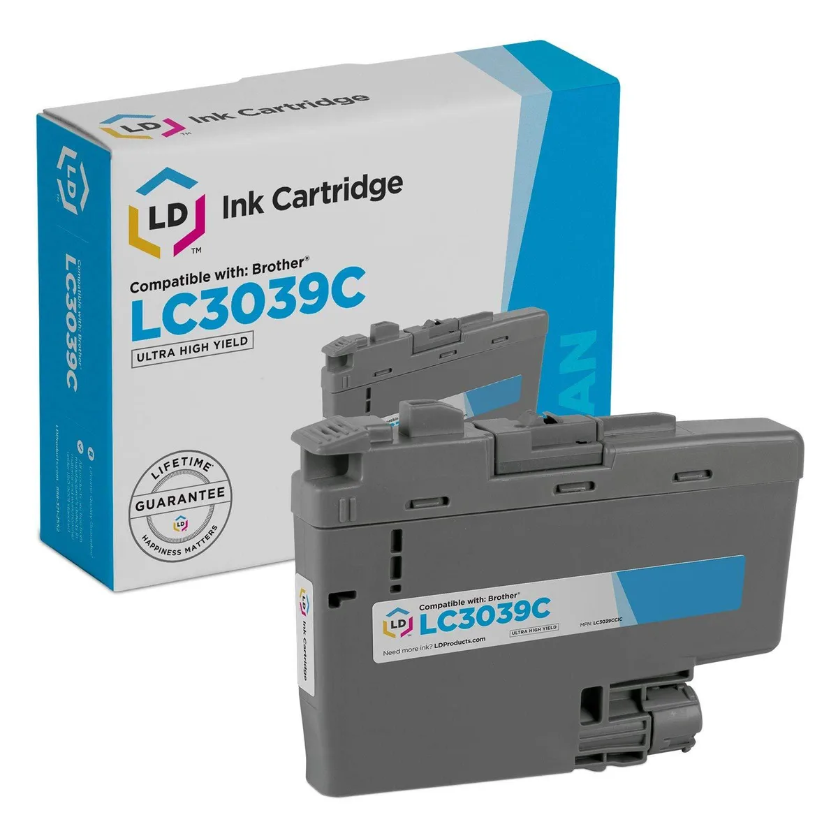 Brother Brother LC3039C Ultra High Yield Cyan Ink Cartridge 5000 Pages — product photo