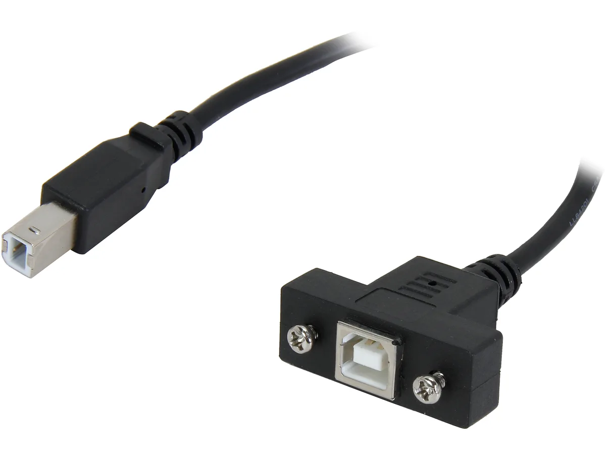 STARTECH STARTECH USBPNLBFBM3 panel-mount USB B male to female cable — product photo