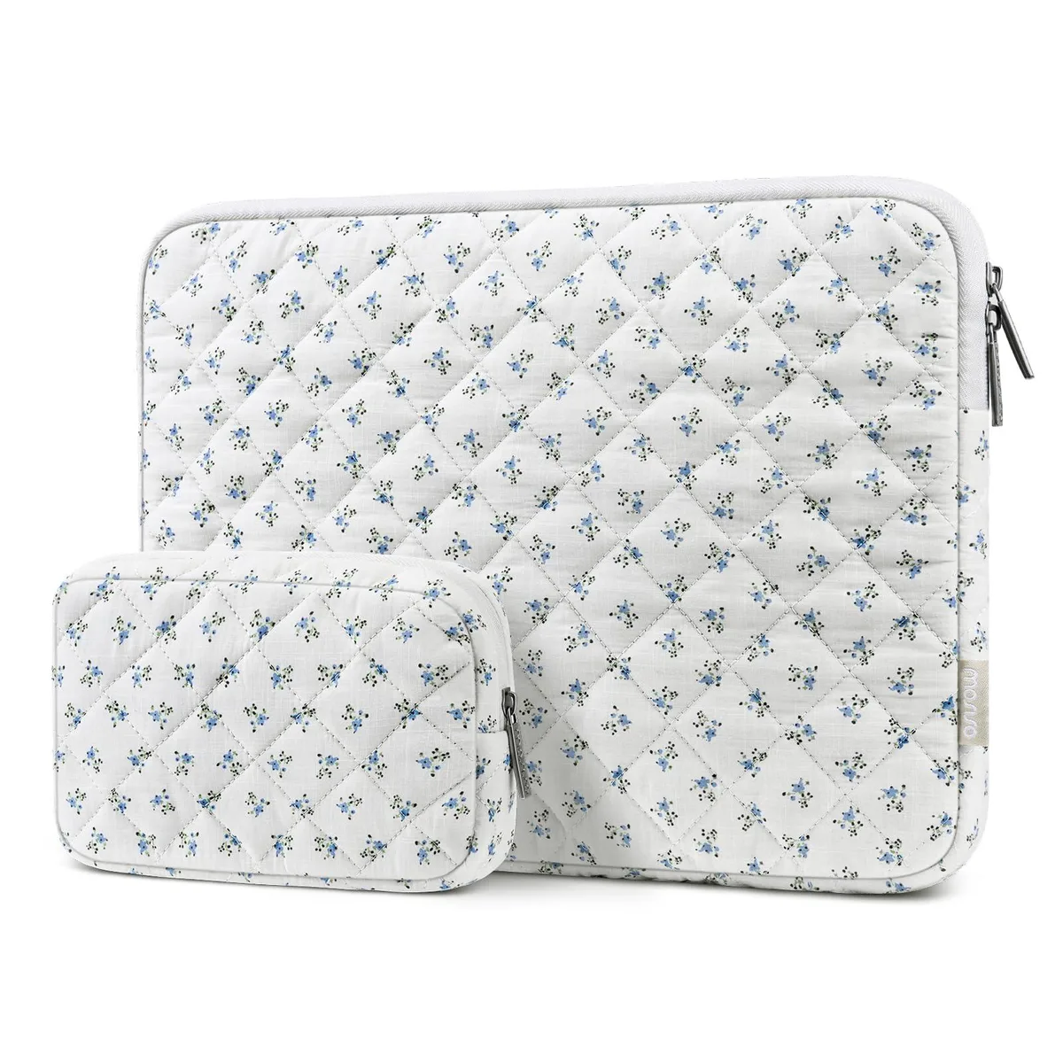 MOSISO 13-14 inch Puffy Laptop Sleeve Charming Blue — product photo