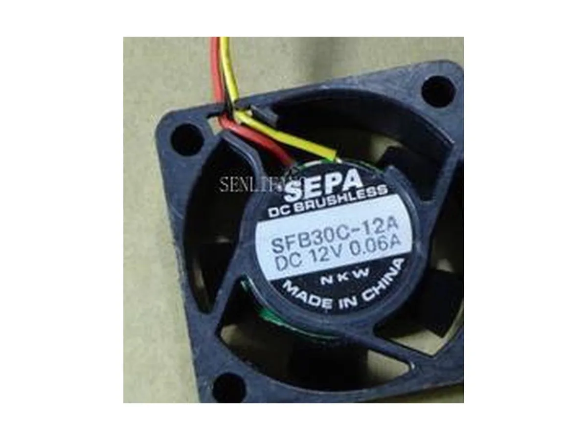 Fans Fans SFB30C-12A DC 12V .06A 30x30x12mm 3-Wire case fan — product photo