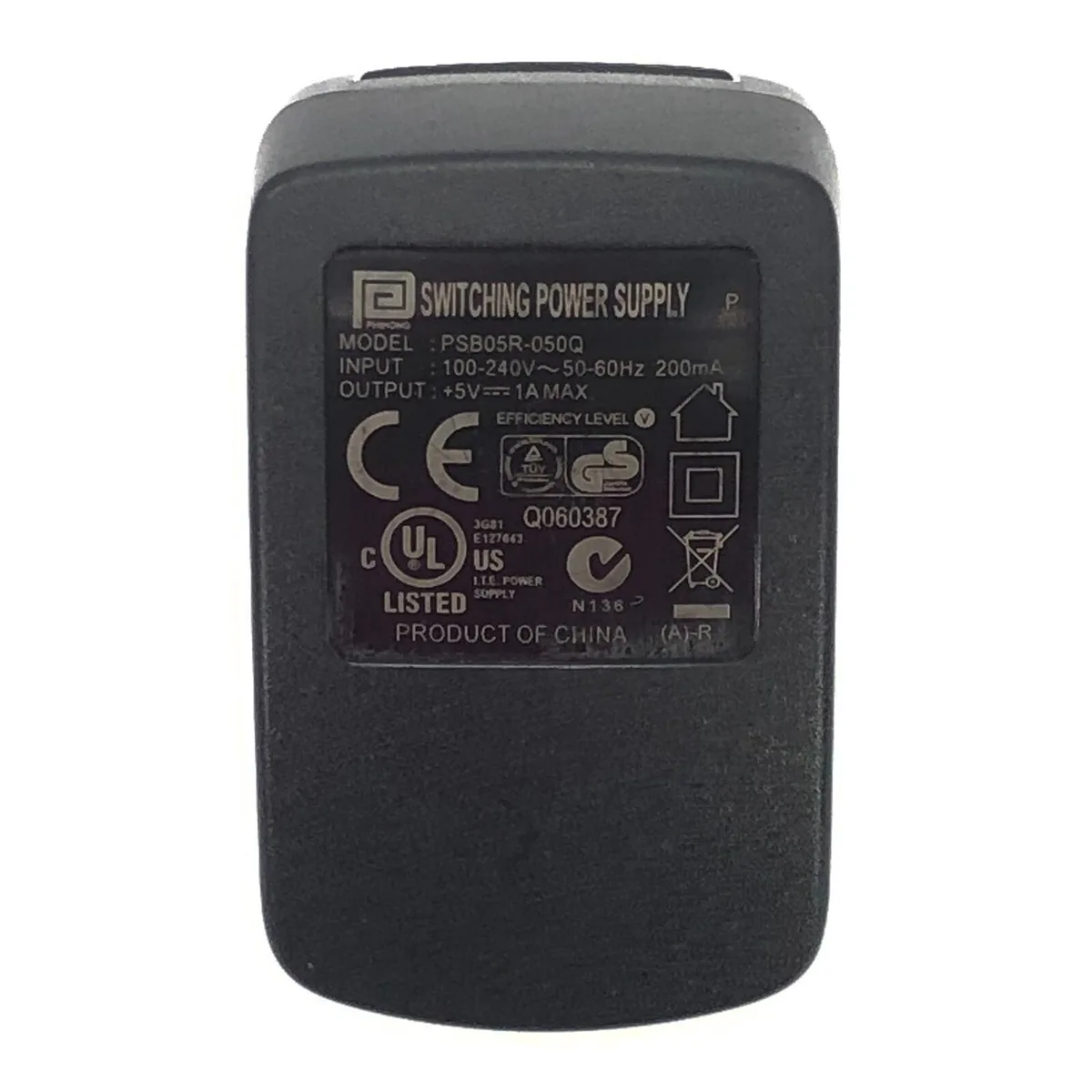 Phihong USA Inc. Phihong USA Inc. PSB05R-050Q 5V 1A power adapter — product photo