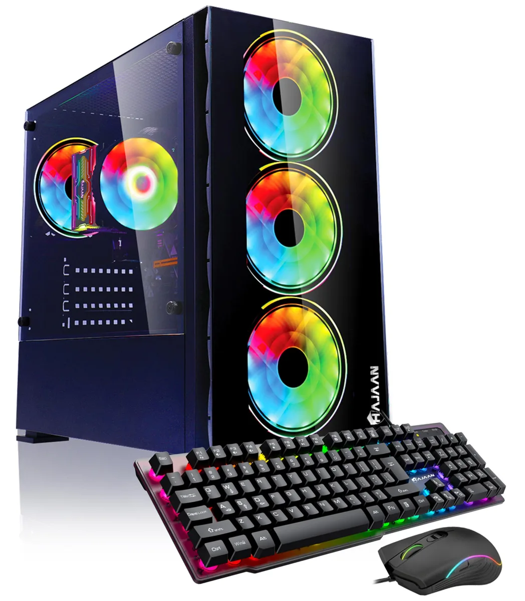 HAJAAN HAJAAN BREEZE Gaming PC Ryzen 7 5700X RTX 4060 32GB DDR4 2TB NVMe — product photo