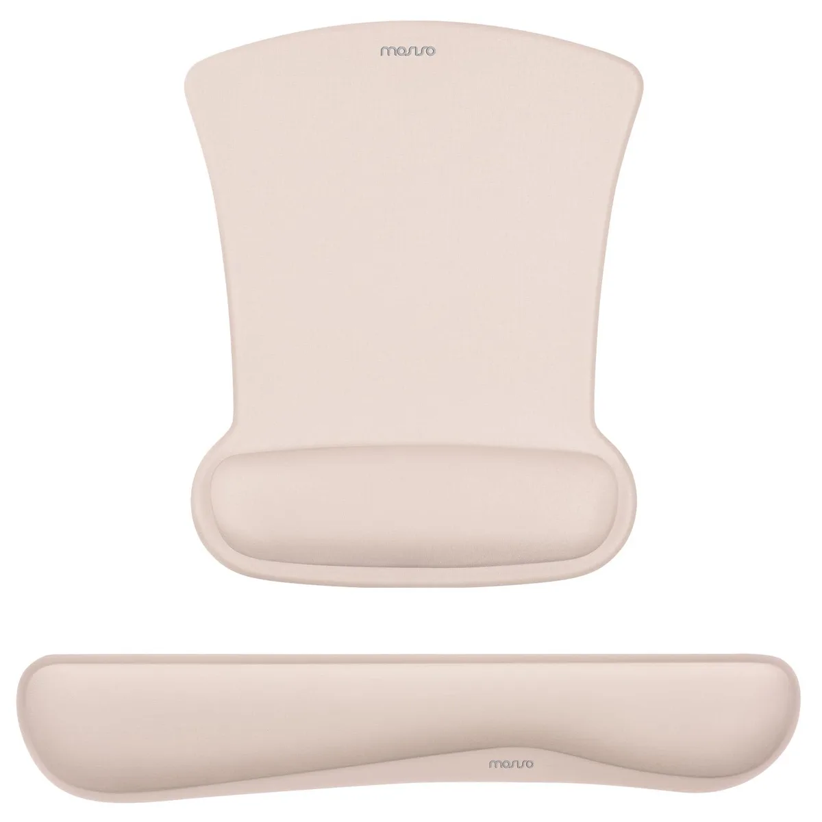  MOSISO Wrist Rest Set Apricot 17.72x3.15in Neoprene Memory Foam — product photo