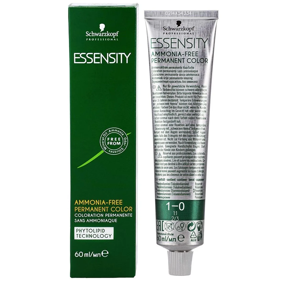 Schwarzkopf Schwarzkopf Essensity 7-55 Medium Extra Gold Blonde Ammonia-Free Permanent Color 60ml hair care — product photo