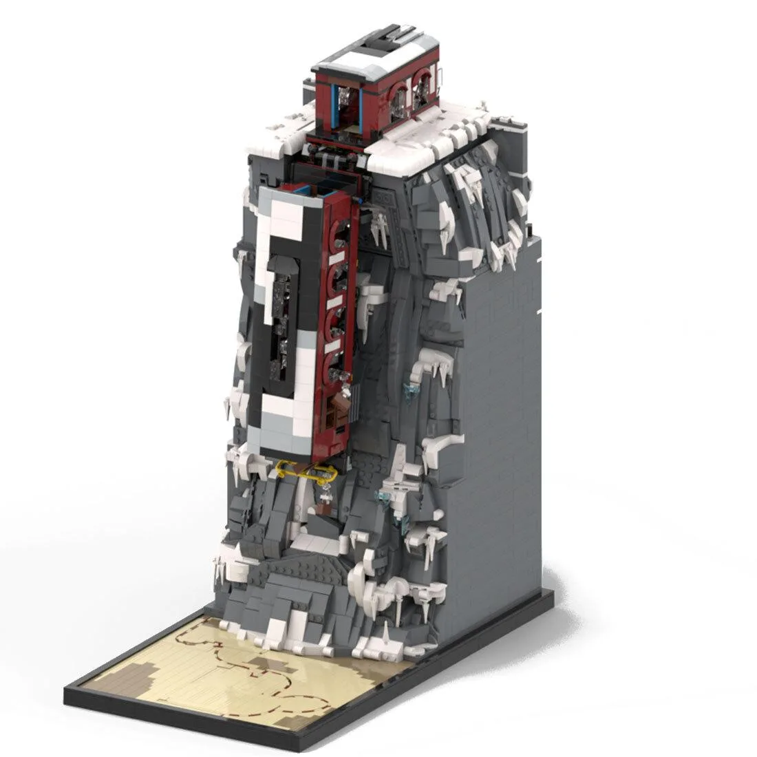 ZITIANYOUBUILD ZITIANYOUBUILD Custom MOC-125839 Train-wrecked Diorama 4694 Parts — product photo