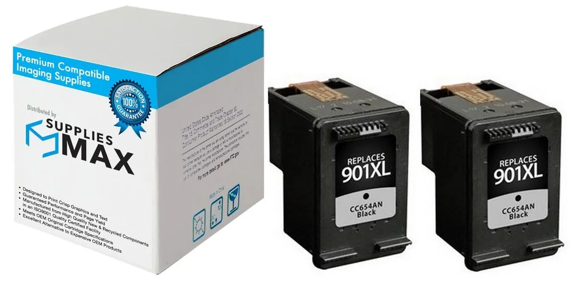SuppliesMax SuppliesMax HP CZ140FN Black Inkjet 2-Pack 700 Pages — product photo