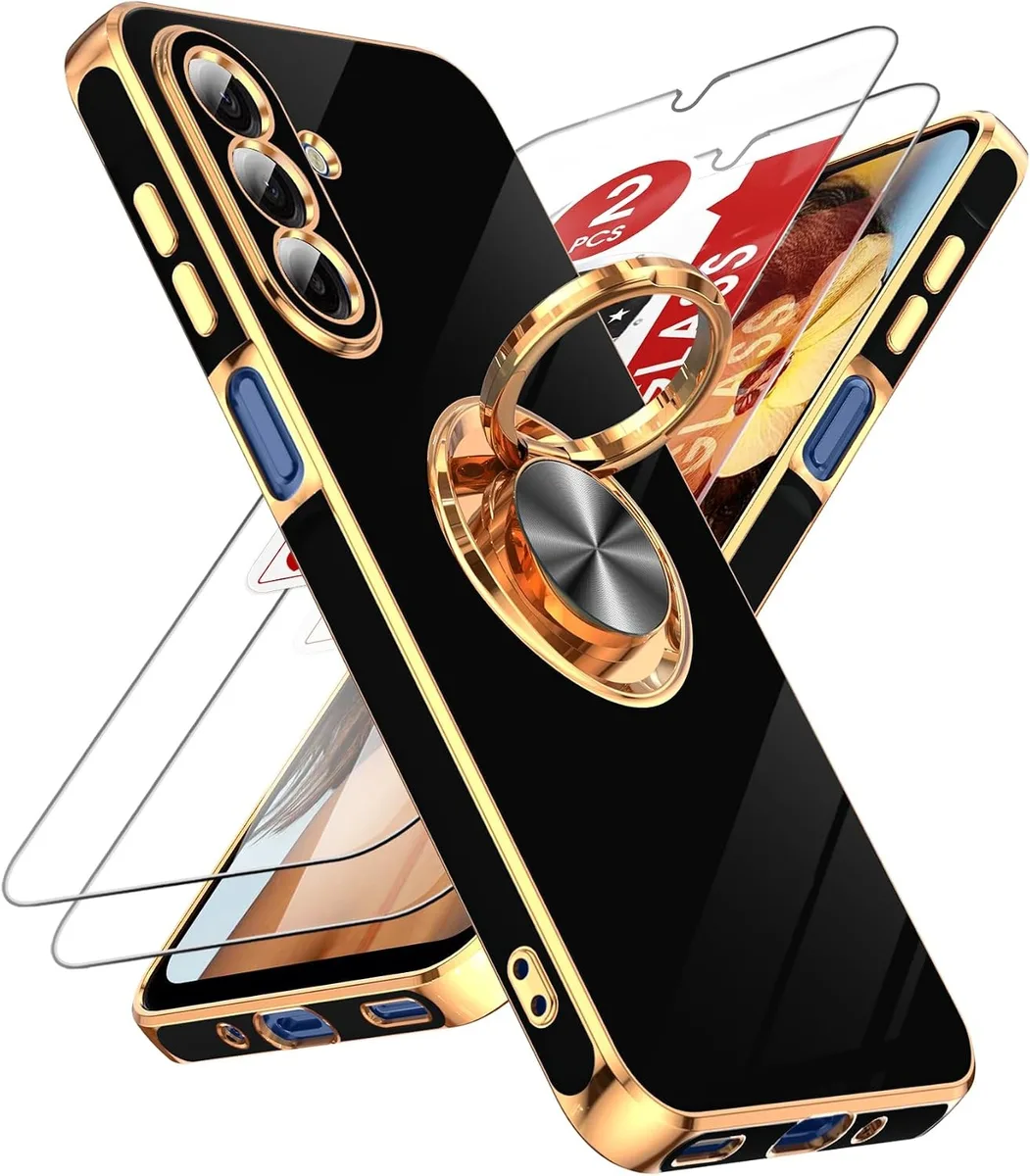 Transcend Transcend Case for Galaxy A17 5G with 360° Ring Kickstand Rose Gold Edge Black — product photo