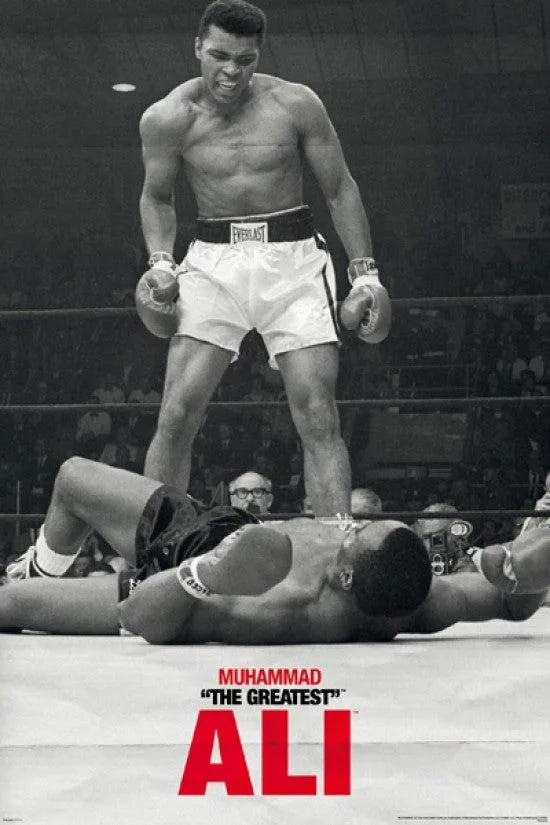 Poster print of Muhammad Ali vs Liston first round 22 by 34 inches