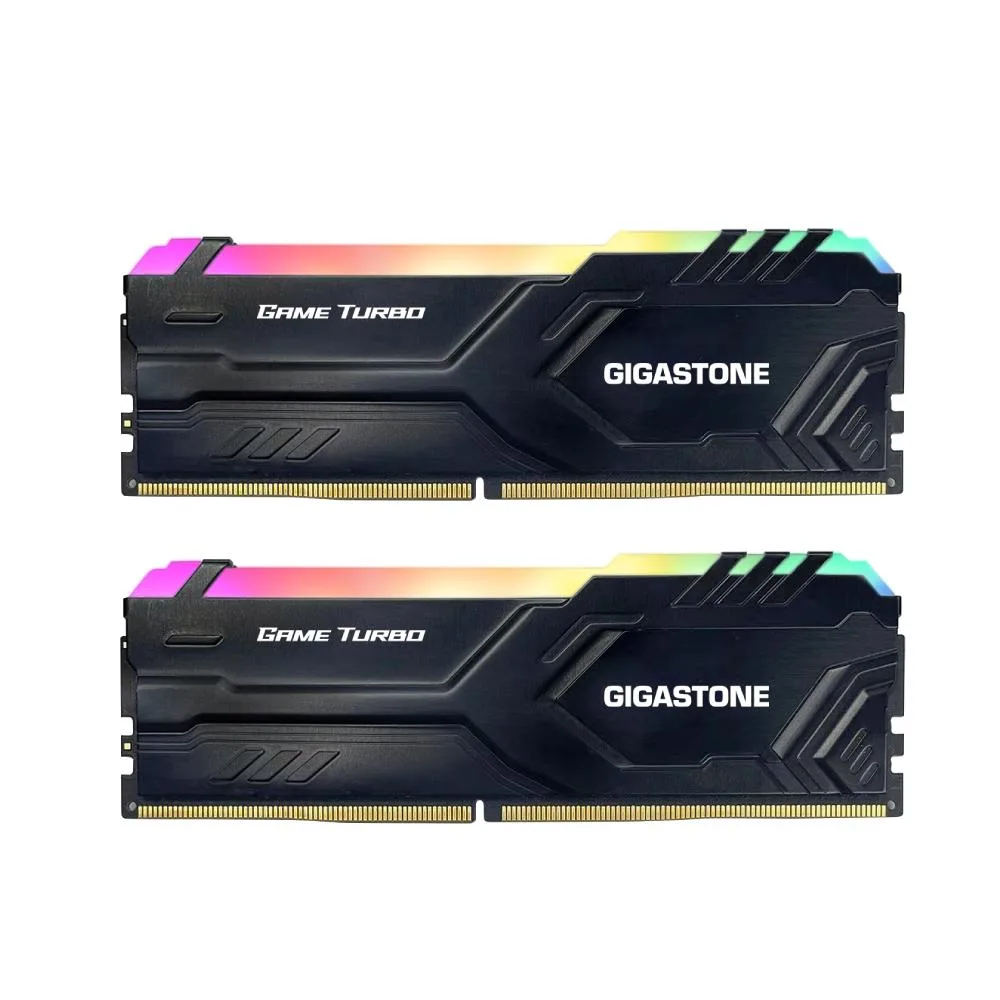 Gigastone Corporation Gigastone Corporation DDR4-3200-16U-2-GST-RGB-GameTurbo-Black 32GB desktop RAM — product photo