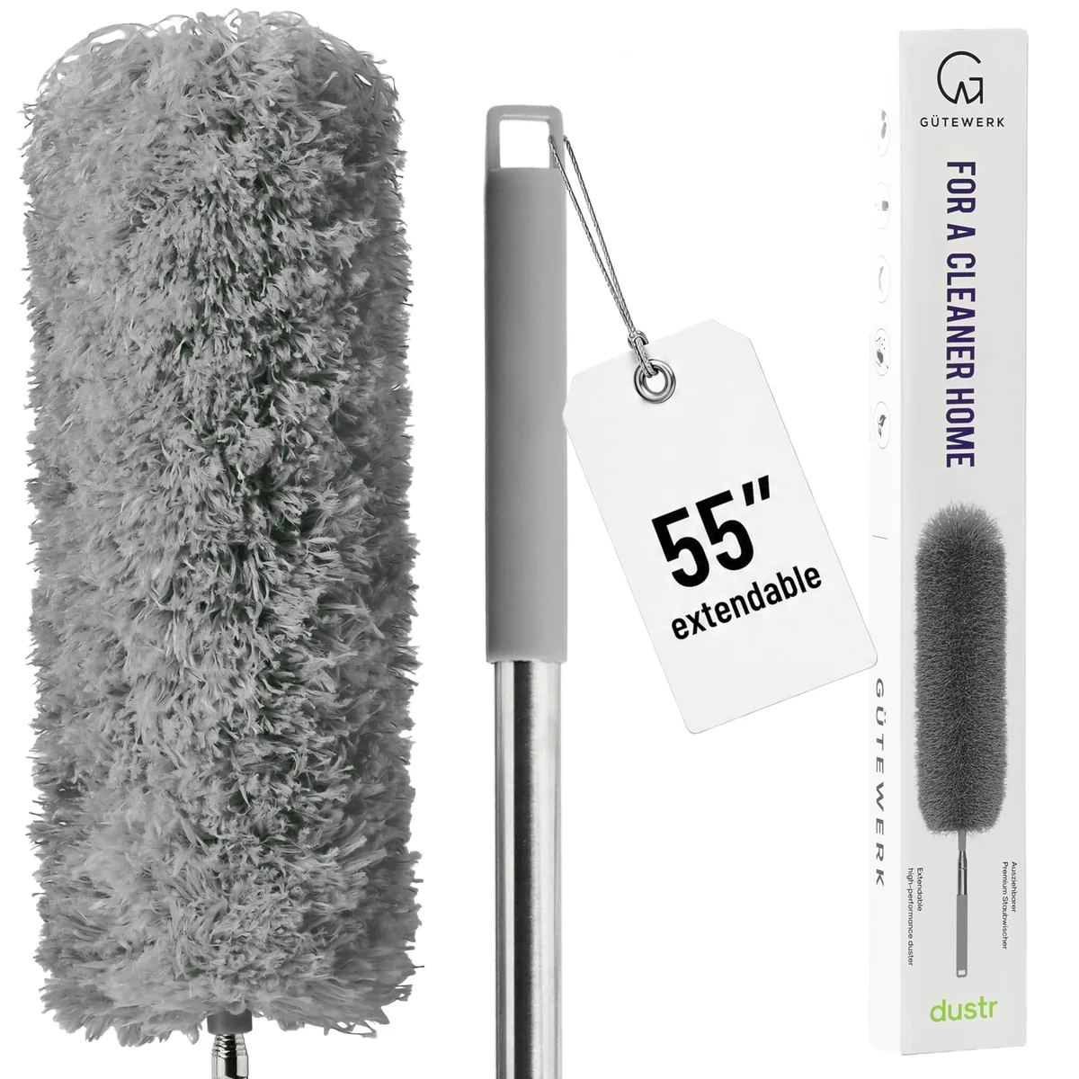  Metra Extendable Feather Duster Black 55 Inch 360° Bendable Head — product photo