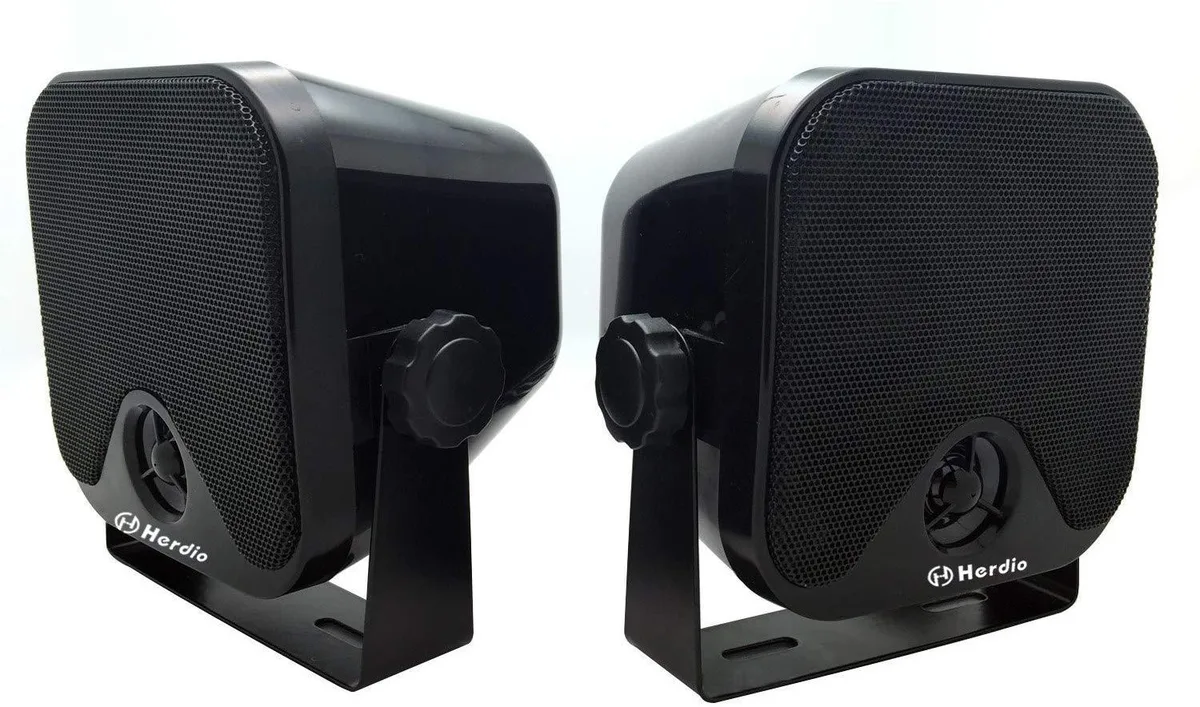  Herdio 4" Marine Box Speakers Pair 100W IP66 — product photo