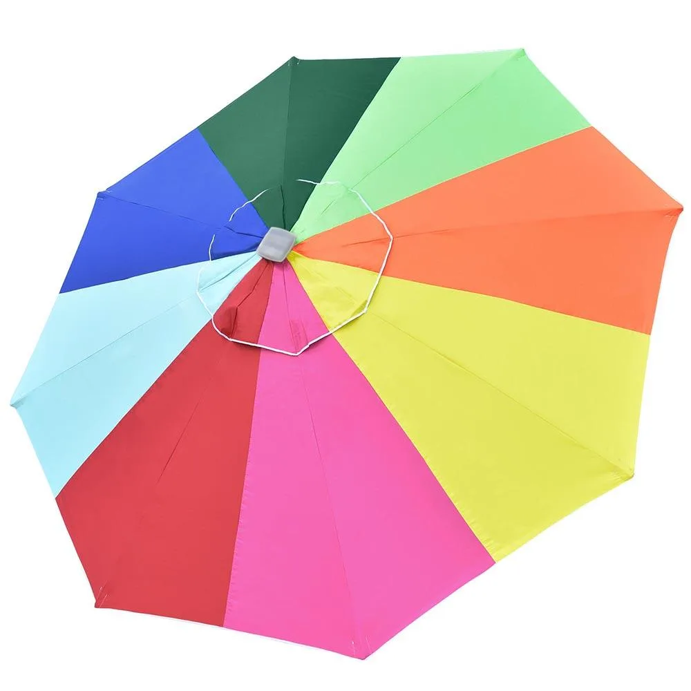 Yescom USA, Inc. Yescom USA, Inc. 10ft 8-Rib UV50+ Replacement Canopy Rainbow patio umbrella — product photo