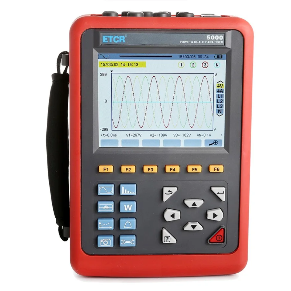 ETCR ETCR ETCR5000 3-Phase Power Quality Analyzer 16 Clamps 600V — product photo